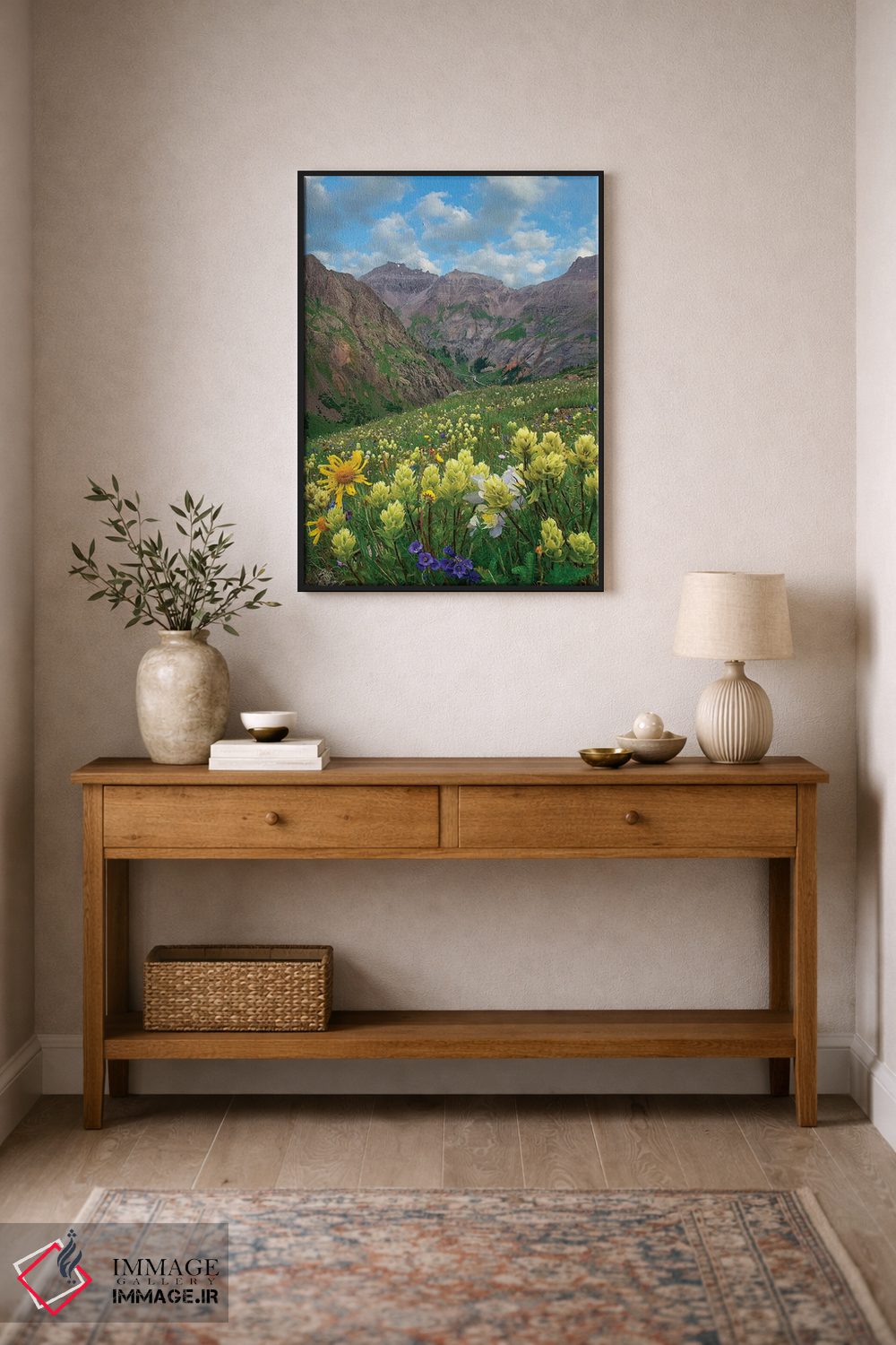 تابلو دکوراتیو Governor Basin, Colorado,گل پینت براش، حوضه گاورنر، کلرادو اثر تیم فیتزهریس - D2B