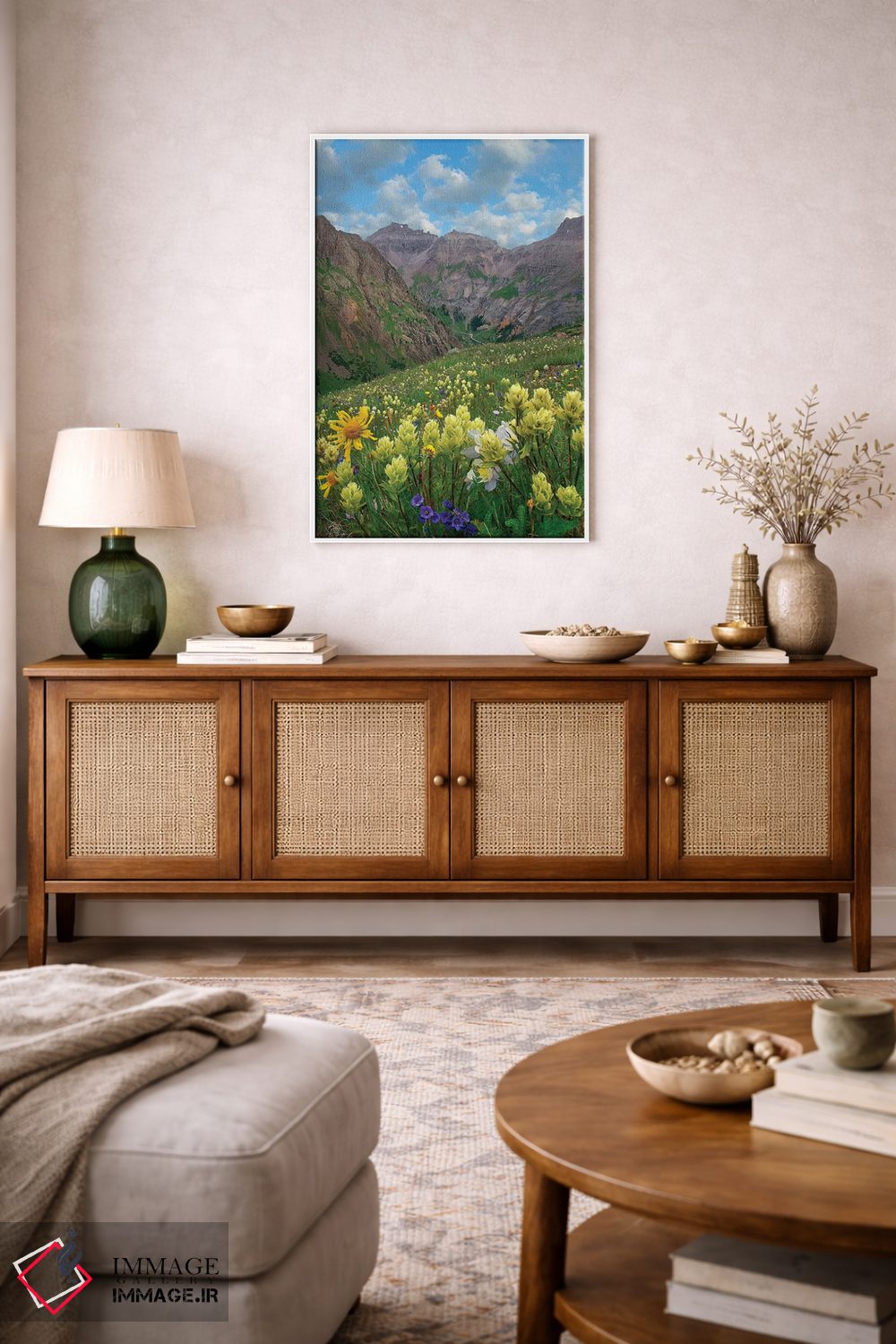 تابلو دکوراتیو Governor Basin, Colorado,گل پینت براش، حوضه گاورنر، کلرادو اثر تیم فیتزهریس - D3W