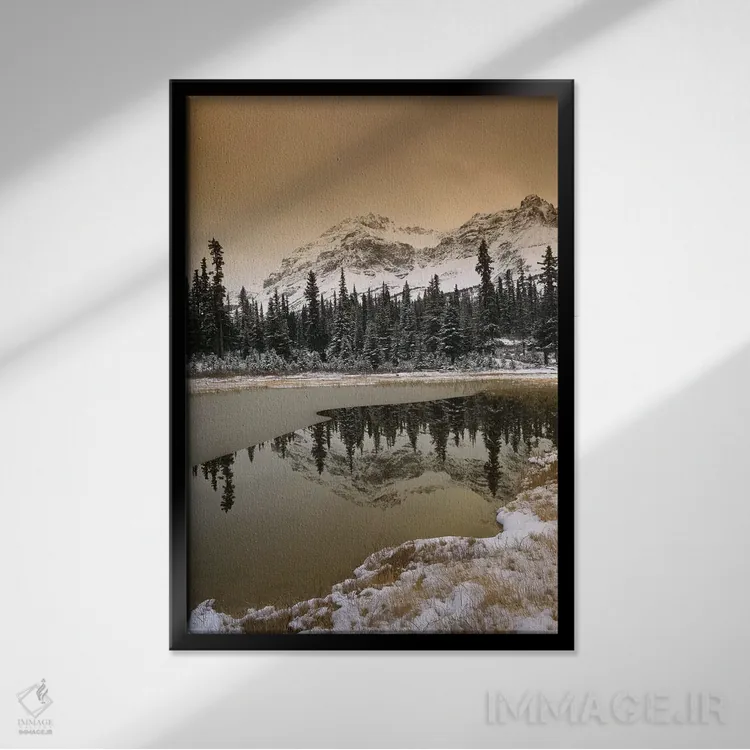 تابلو دکوراتیو Banff National Park, Alberta, Canada,کوه های راکی کانادا پ… اثر تیم فیتزهریس - نمای قابدار مشکی