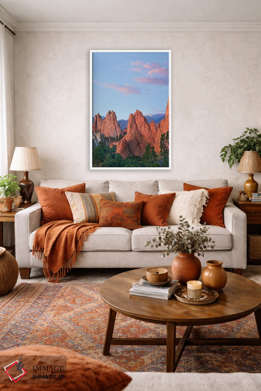 تابلو دکوراتیو Garden Of The Gods, Colorado,پدیده های سنگی، پارک باغ خدای… اثر تیم فیتزهریس - D1W