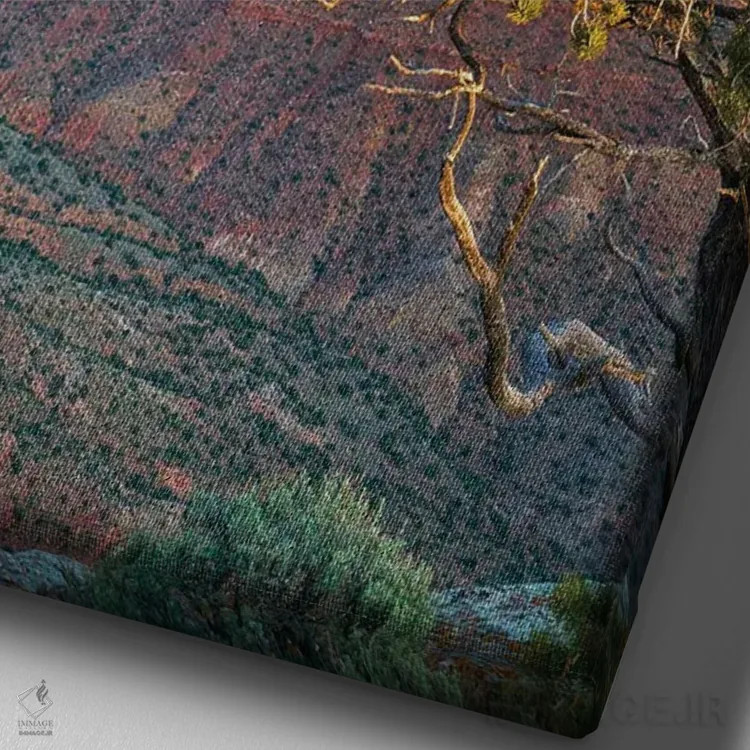 تابلو دکوراتیو Grand Canyon National Park, Arizona,گرند کنیون از نقطه تما… اثر تیم فیتزهریس - نمای نزدیک بافت بوم