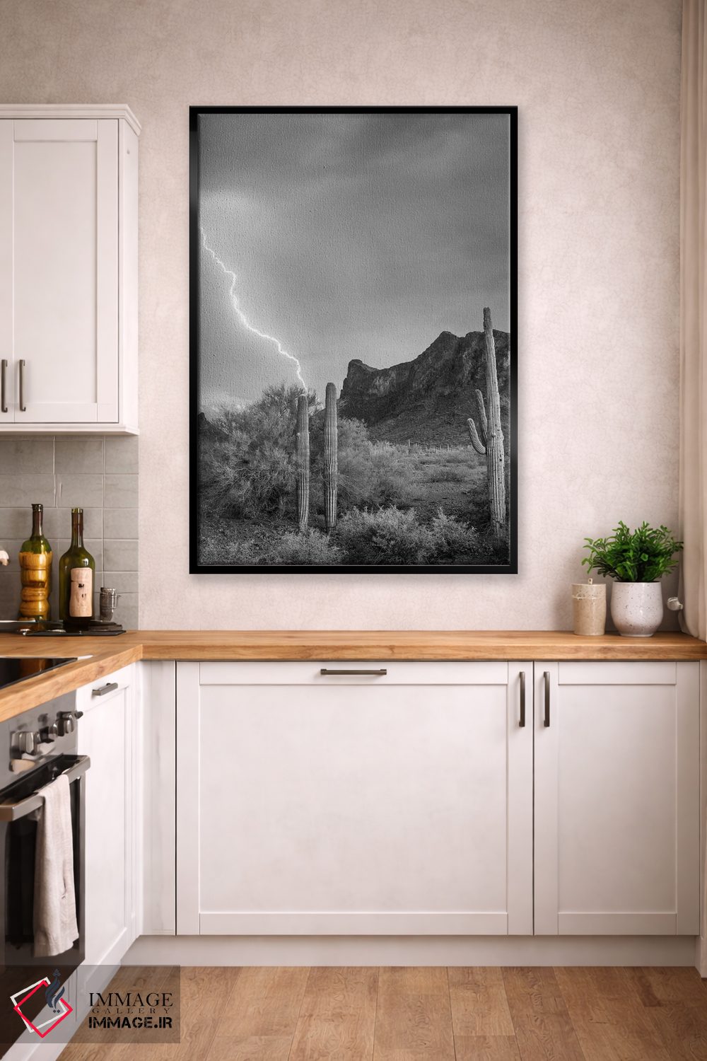 تابلو دکوراتیو Picacho State Park, Arizona,رعد و برق بر فراز قله پیکاچو… اثر تیم فیتزهریس - D3B