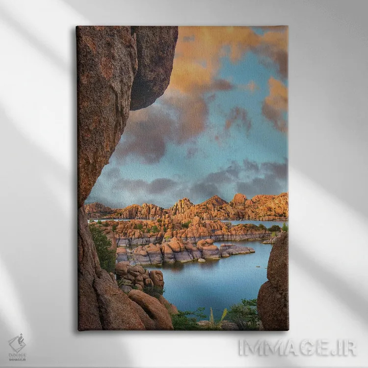تابلو دکوراتیو Granite Dells, Watson Lake, Arizona,برجستگی های سنگی، گران… اثر تیم فیتزهریس - نمای روبهرو روی دیوار