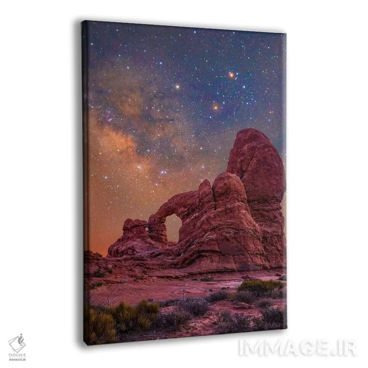 تابلو دکوراتیو Arches National Park, Utah,طاق برجک و کهکشان راه شیری، پار… اثر تیم فیتزهریس - نمای پرسپکتیو محصول