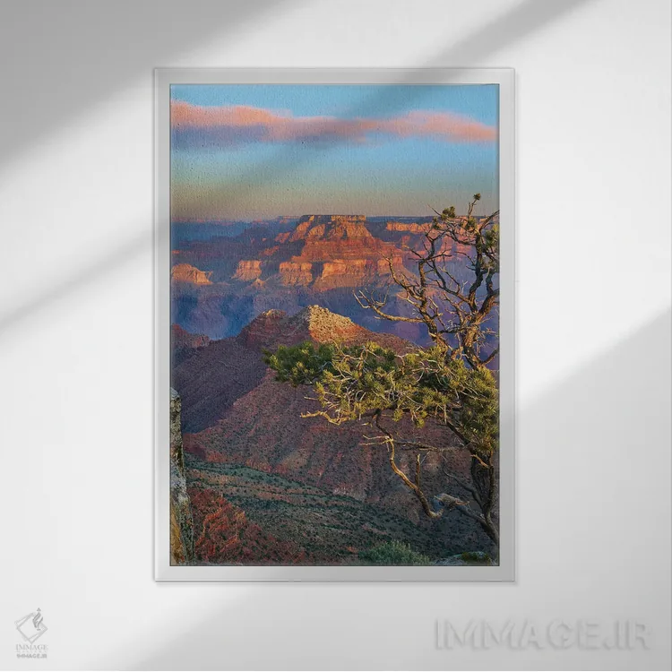 تابلو دکوراتیو Grand Canyon National Park, Arizona,گرند کنیون، پارک ملی گ… اثر تیم فیتزهریس - نمای قابدار سفید