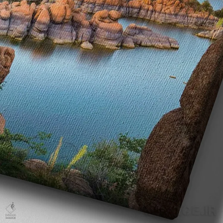 تابلو دکوراتیو Granite Dells, Watson Lake, Arizona,برجستگی های سنگی، گران… اثر تیم فیتزهریس - نمای نزدیک بافت بوم