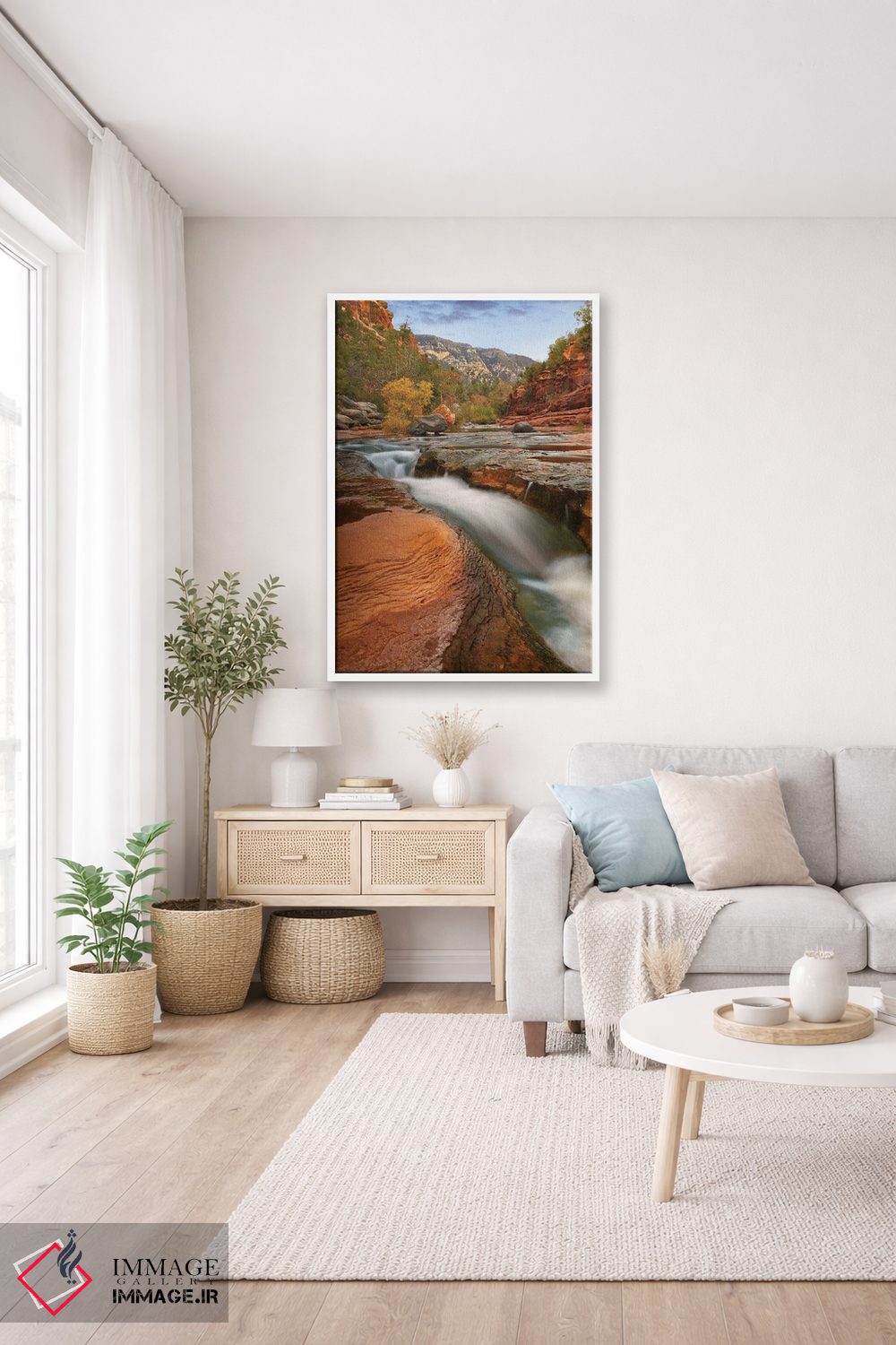 تابلو دکوراتیو Slide Rock State Park, Sedona, Arizona,اوک کریک، پارک ایال… اثر تیم فیتزهریس - D3W