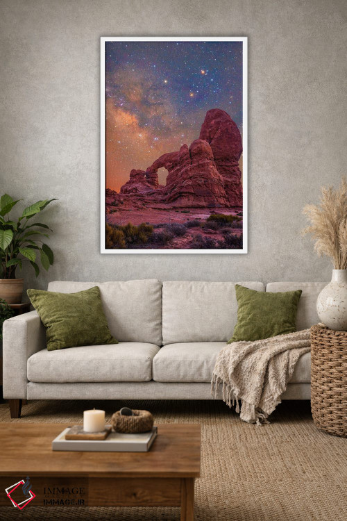 تابلو دکوراتیو Arches National Park, Utah,طاق برجک و کهکشان راه شیری، پار… اثر تیم فیتزهریس - D1W