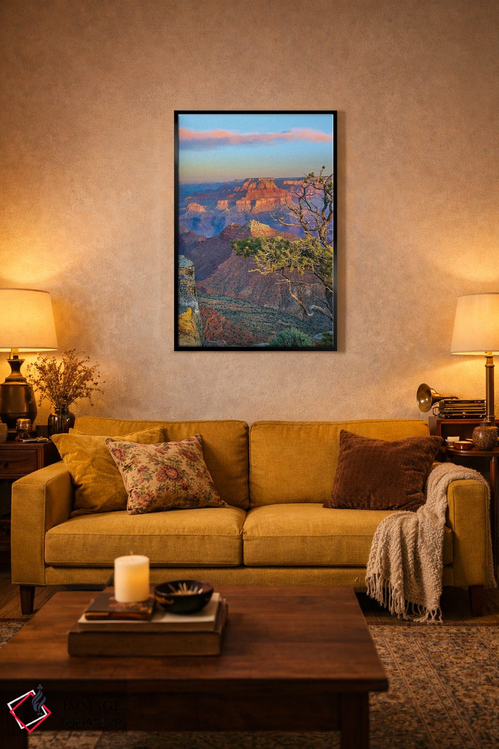 تابلو دکوراتیو Grand Canyon National Park, Arizona,گرند کنیون از نقطه تما… اثر تیم فیتزهریس - D5B