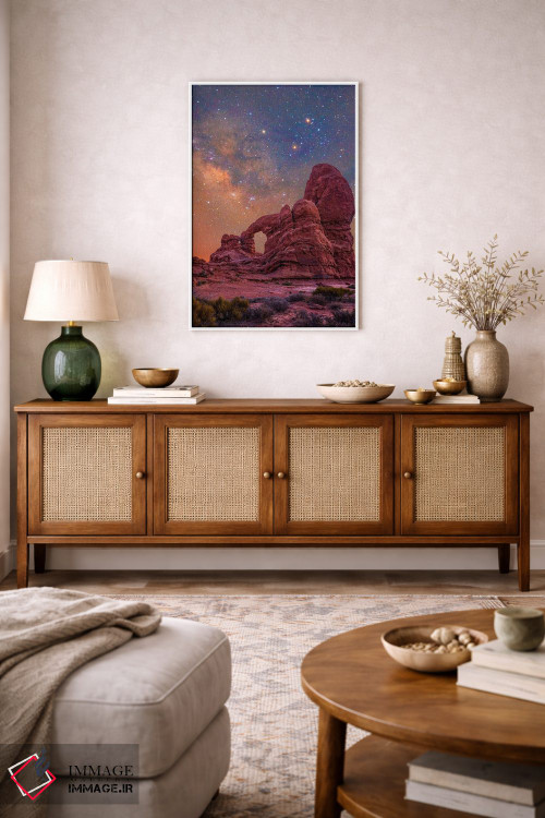 تابلو دکوراتیو Arches National Park, Utah,طاق برجک و کهکشان راه شیری، پار… اثر تیم فیتزهریس - D2W
