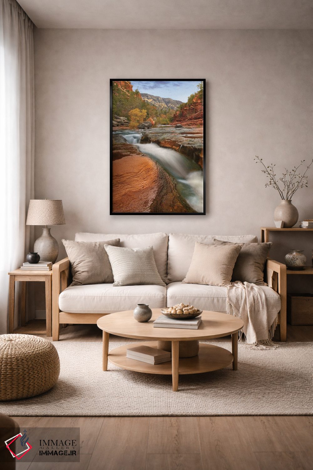 تابلو دکوراتیو Slide Rock State Park, Sedona, Arizona,اوک کریک، پارک ایال… اثر تیم فیتزهریس - D5B
