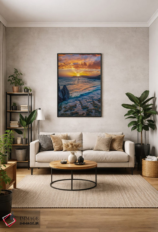 تابلو دکوراتیو Estero Bluffs State Park, Big Sur, California,غروب آفتاب… اثر تیم فیتزهریس - D1B