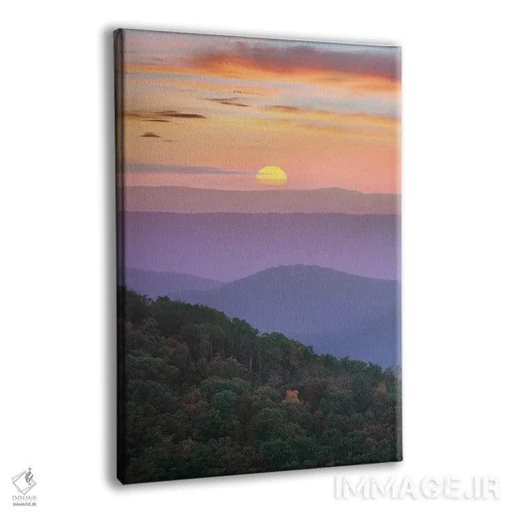 تابلو دکوراتیو Great Smoky Mountains National Park, Tennessee,طلوع کوهستا… اثر تیم فیتزهریس - نمای پرسپکتیو محصول
