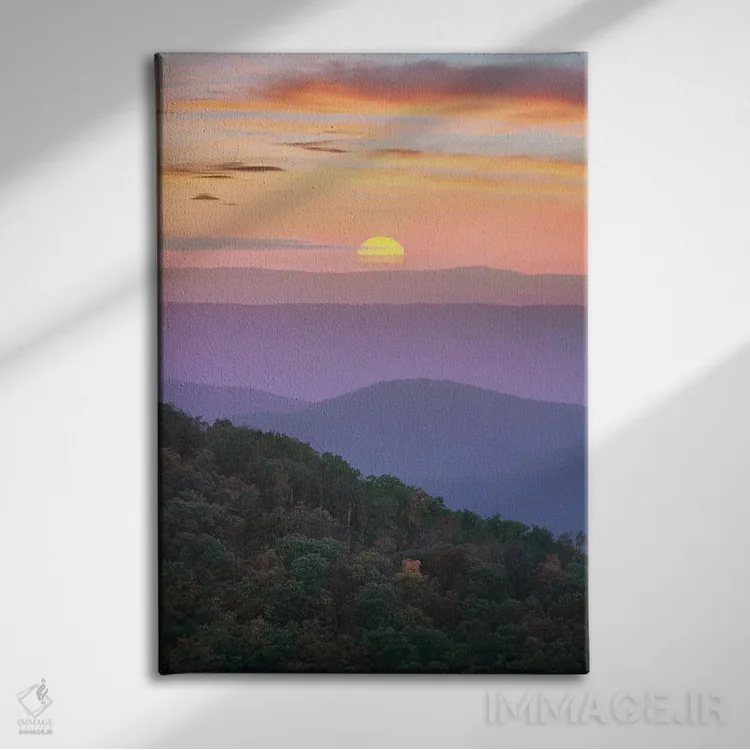 تابلو دکوراتیو Great Smoky Mountains National Park, Tennessee,طلوع کوهستا… اثر تیم فیتزهریس - نمای روبهرو روی دیوار