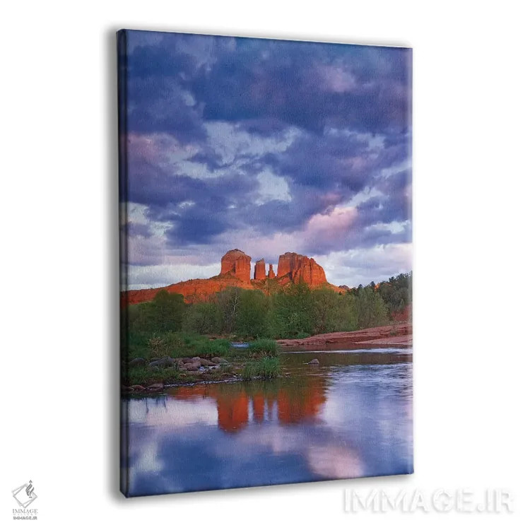 تابلو دکوراتیو Red Rock State Park Near Sedona, Arizona II,تصویر صخره کات… اثر تیم فیتزهریس - نمای پرسپکتیو محصول
