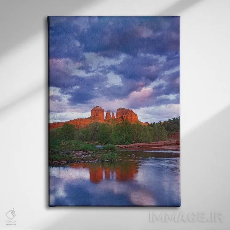 تابلو دکوراتیو Red Rock State Park Near Sedona, Arizona II,تصویر صخره کات… اثر تیم فیتزهریس - نمای روبهرو روی دیوار