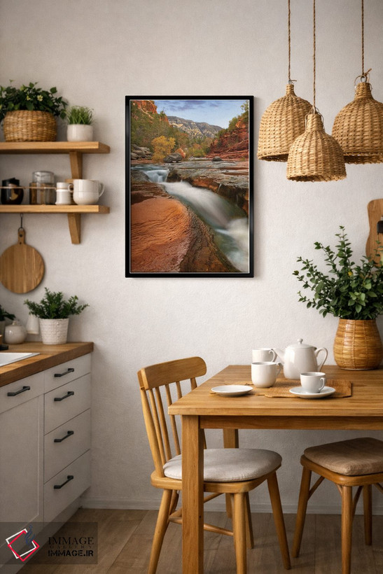 تابلو دکوراتیو Slide Rock State Park, Sedona, Arizona,اوک کریک، پارک ایال… اثر تیم فیتزهریس - D6B