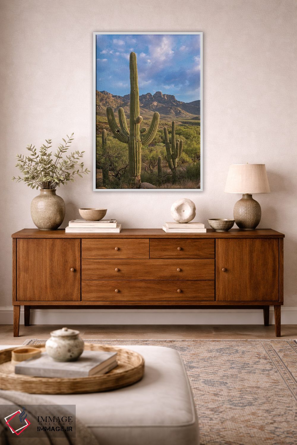 تابلو دکوراتیو Catalina State Park, Arizona,کاکتوس های ساگوارو، پارک ایال… اثر تیم فیتزهریس - D2W