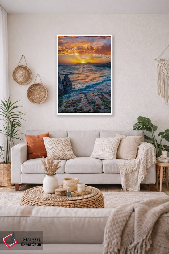 تابلو دکوراتیو Estero Bluffs State Park, Big Sur, California,غروب آفتاب… اثر تیم فیتزهریس - D3W