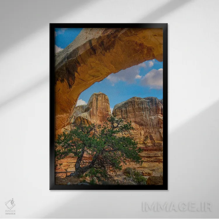 تابلو دکوراتیو Capitol Reef National Park, Utah,پل هیکمن، پارک ملی کپیتول… اثر تیم فیتزهریس - نمای قابدار مشکی