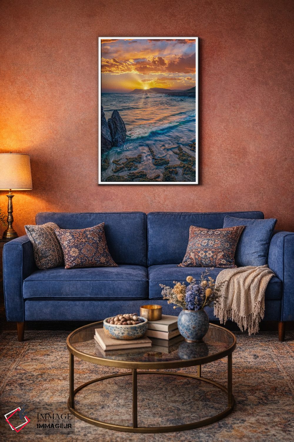 تابلو دکوراتیو Estero Bluffs State Park, Big Sur, California,غروب آفتاب… اثر تیم فیتزهریس - D4W