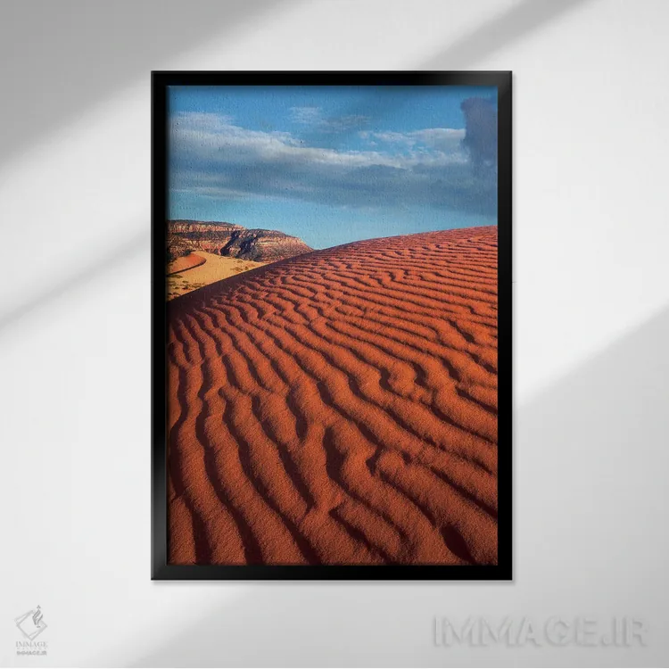 تابلو دکوراتیو Coral Pink Sand Dunes State Park, Utah,موجک ها، پارک ایالت… اثر تیم فیتزهریس - نمای قابدار مشکی