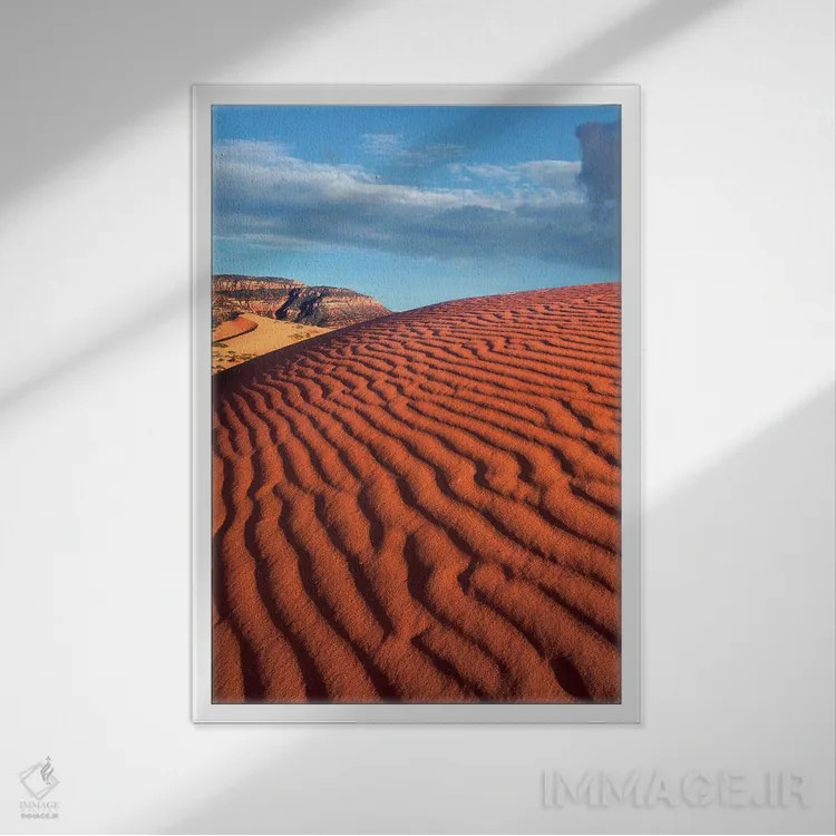 تابلو دکوراتیو Coral Pink Sand Dunes State Park, Utah,موجک ها، پارک ایالت… اثر تیم فیتزهریس - نمای قابدار سفید