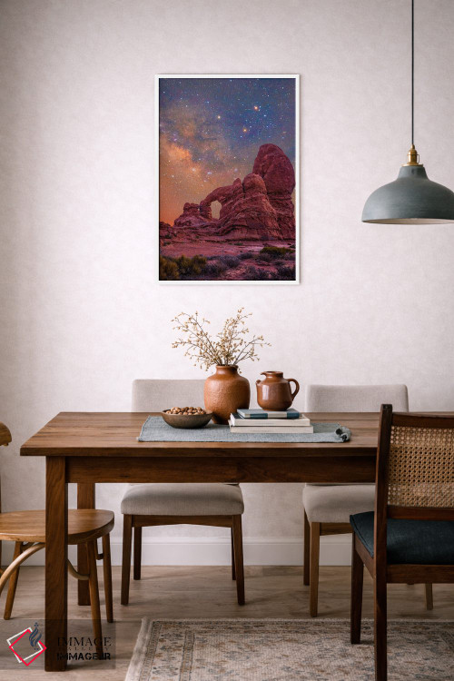 تابلو دکوراتیو Arches National Park, Utah,طاق برجک و کهکشان راه شیری، پار… اثر تیم فیتزهریس - D5W