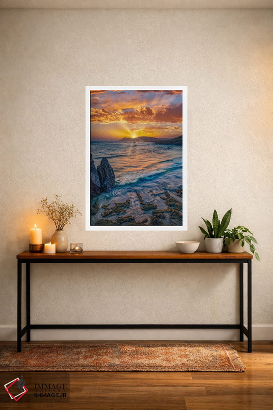 تابلو دکوراتیو Estero Bluffs State Park, Big Sur, California,غروب آفتاب… اثر تیم فیتزهریس - D5W