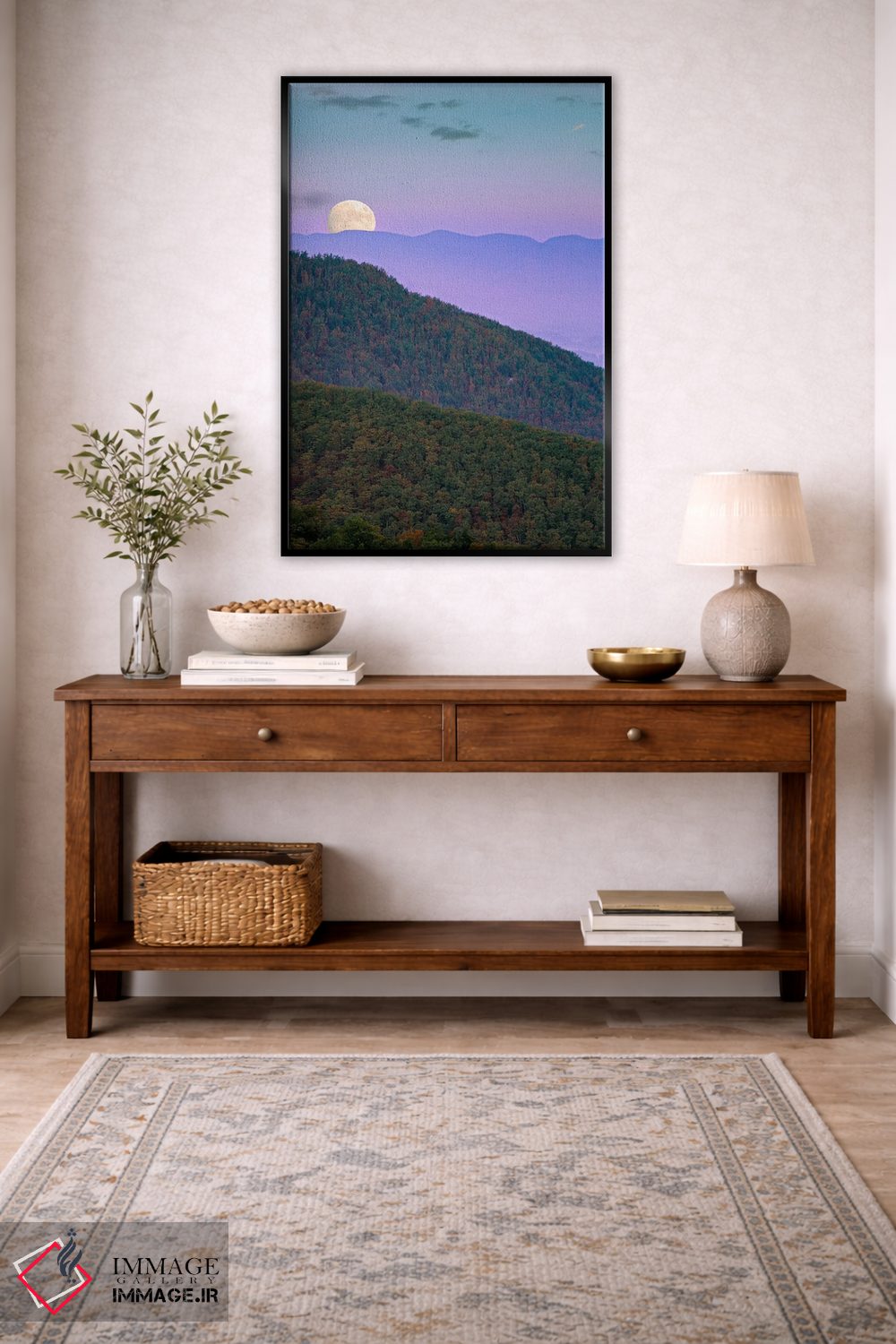 تابلو دکوراتیو Shenandoah National Park, Virginia, Composite,ماه بر فراز… اثر تیم فیتزهریس - D3B