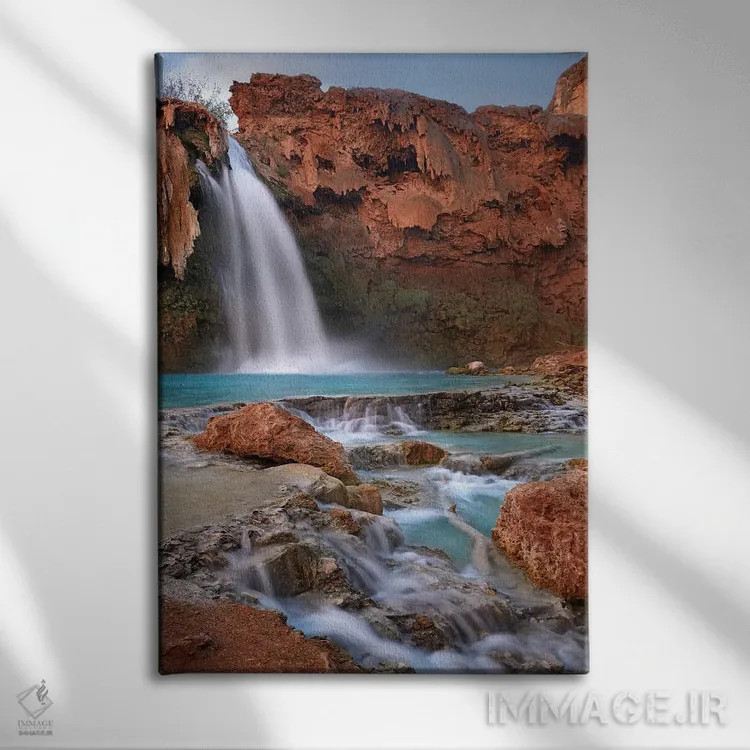 تابلو دکوراتیو Grand Canyon, Arizona III,آبشار هاواسو، گرند کنیون، آریزون… اثر تیم فیتزهریس - نمای روبهرو روی دیوار
