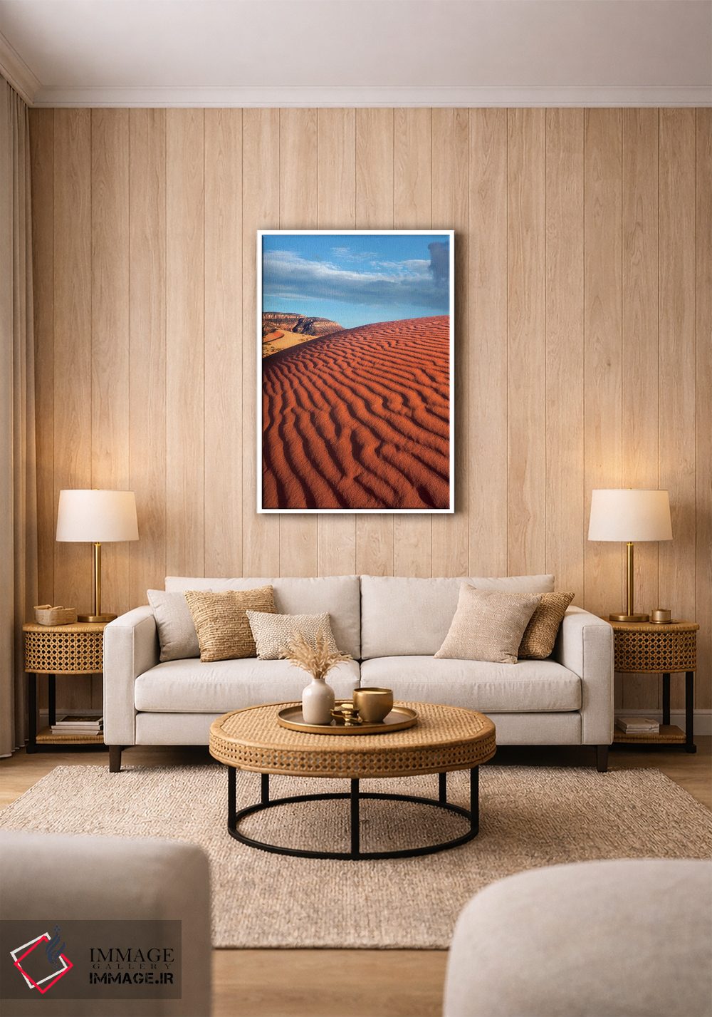 تابلو دکوراتیو Coral Pink Sand Dunes State Park, Utah,موجک ها، پارک ایالت… اثر تیم فیتزهریس - D1W