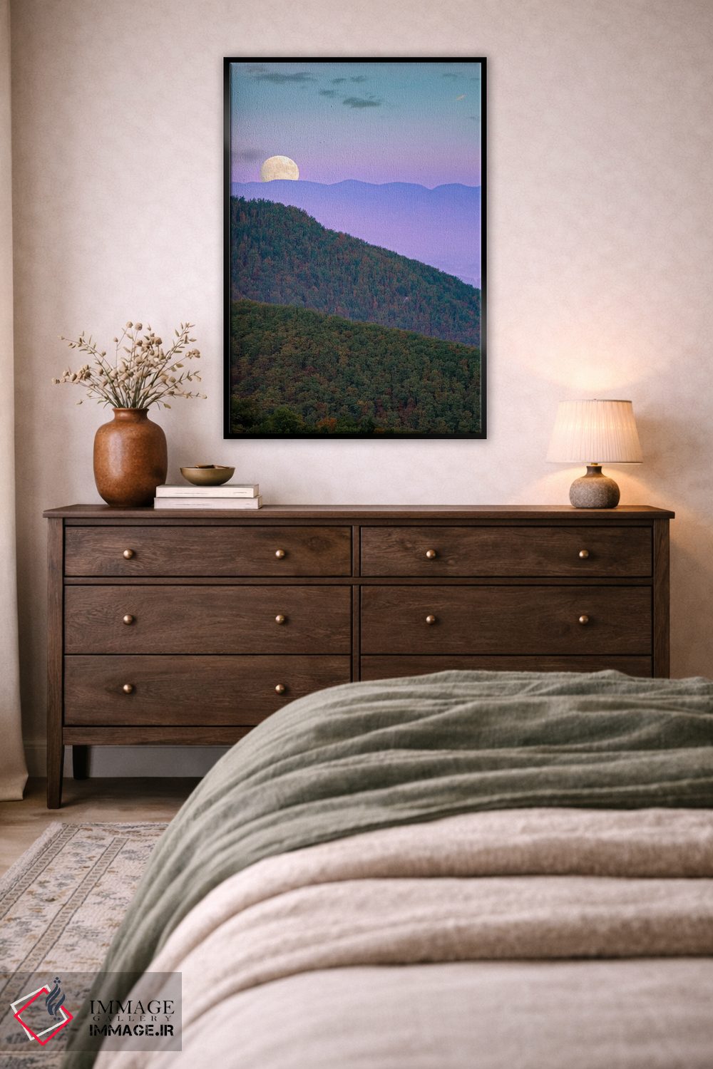 تابلو دکوراتیو Shenandoah National Park, Virginia, Composite,ماه بر فراز… اثر تیم فیتزهریس - D4B