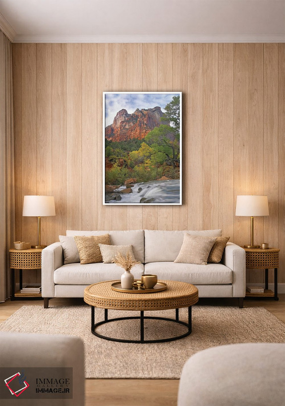 تابلو دکوراتیو Zion National Park, Utah,صخره های پدران مقدس، پارک ملی زای… اثر تیم فیتزهریس - D1W