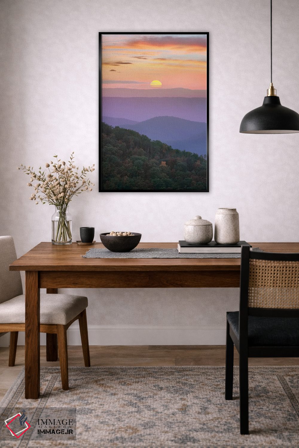 تابلو دکوراتیو Great Smoky Mountains National Park, Tennessee,طلوع کوهستا… اثر تیم فیتزهریس - D5B