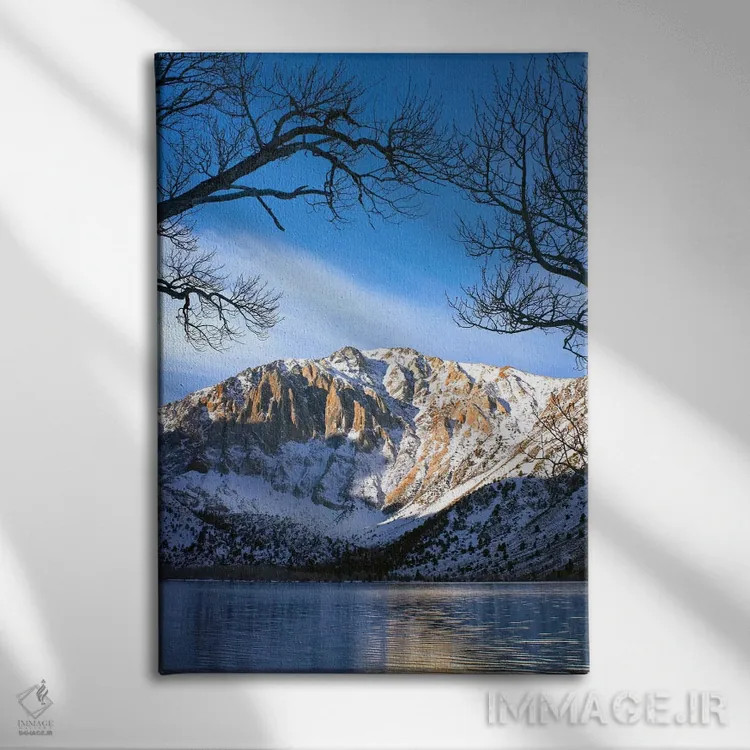 تابلو دکوراتیو Eastern Sierra Nevada, California II,انعکاس کوه لورل در در… اثر تیم فیتزهریس - نمای روبهرو روی دیوار