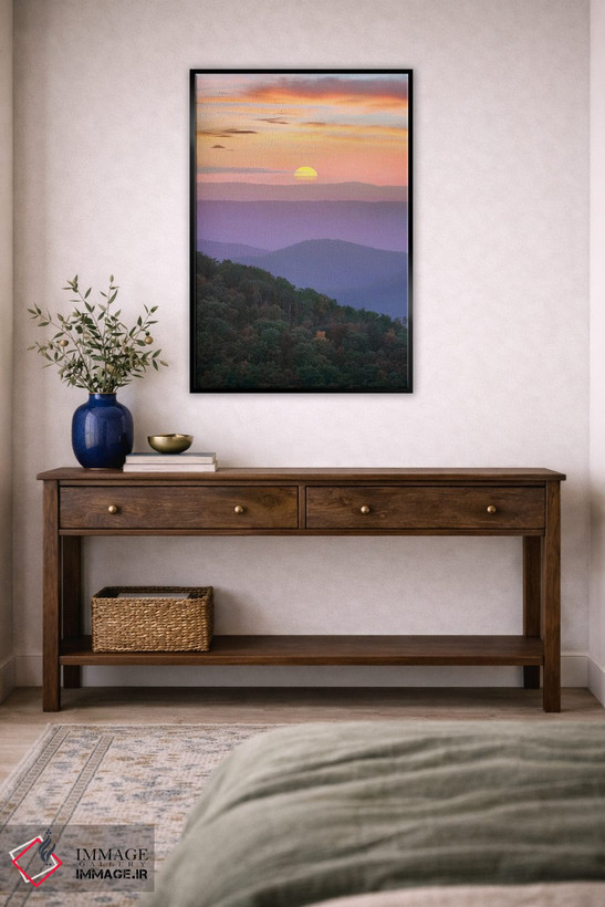 تابلو دکوراتیو Great Smoky Mountains National Park, Tennessee,طلوع کوهستا… اثر تیم فیتزهریس - D6B