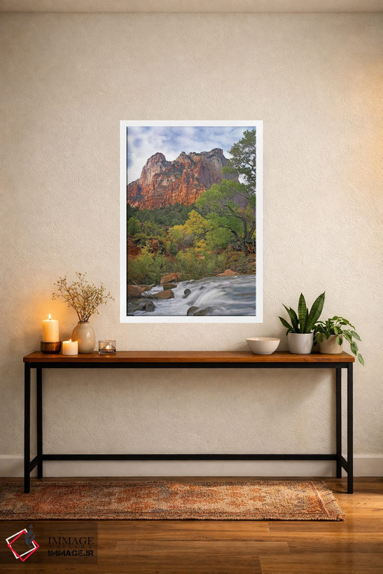 تابلو دکوراتیو Zion National Park, Utah,صخره های پدران مقدس، پارک ملی زای… اثر تیم فیتزهریس - D4W
