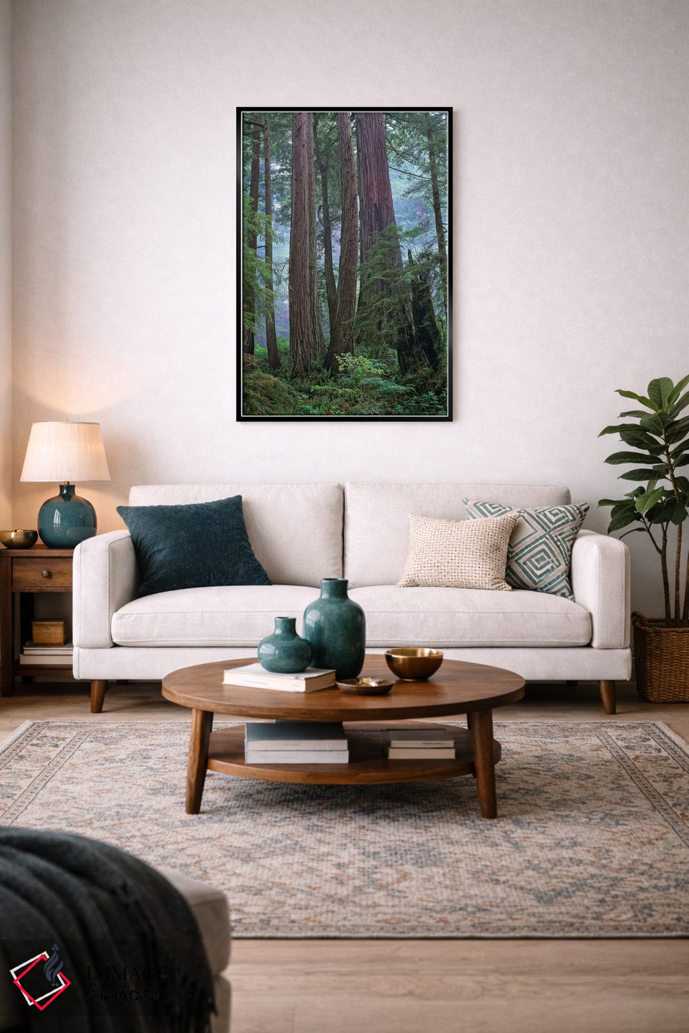 تابلو دکوراتیو Del Norte Coast Redwoods State Park, California,درختان کهن… اثر تیم فیتزهریس - D5B