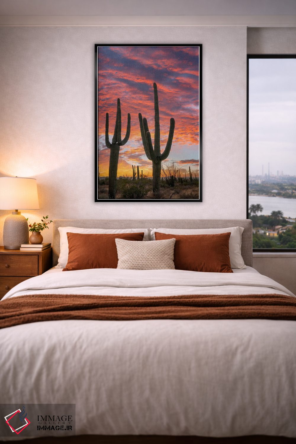 تابلو دکوراتیو Saguaro National Park, Arizona II,کاکتوس های ساگوارو در غر… اثر تیم فیتزهریس - D4B