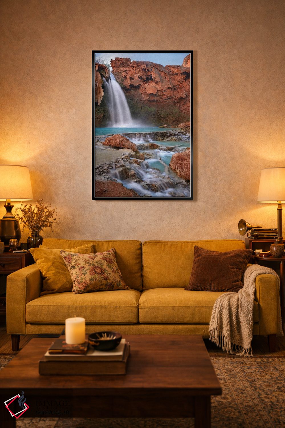 تابلو دکوراتیو Grand Canyon, Arizona III,آبشار هاواسو، گرند کنیون، آریزون… اثر تیم فیتزهریس - D4B