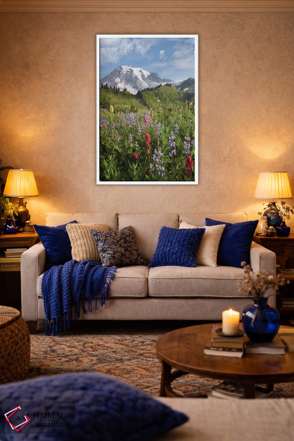 تابلو دکوراتیو Mount Rainier National Park, Washington,چمنزار پارادایس و… اثر تیم فیتزهریس - D3W
