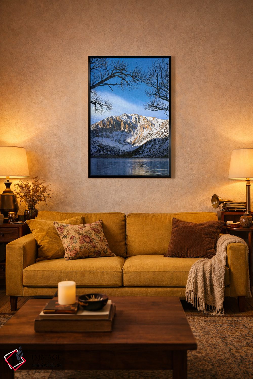تابلو دکوراتیو Eastern Sierra Nevada, California II,انعکاس کوه لورل در در… اثر تیم فیتزهریس - D5B