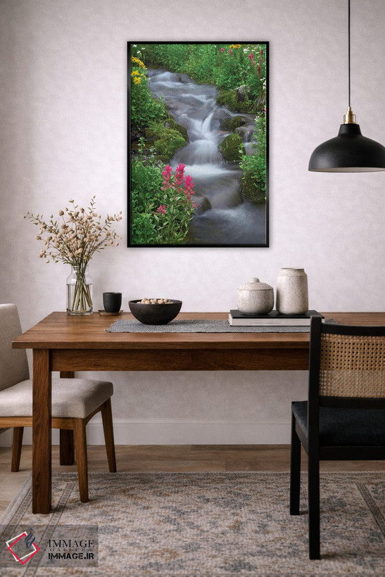 تابلو دکوراتیو Yankee Boy Basin, Colorado,علف هرز نارنجی و گل نقاش هندی ک… اثر تیم فیتزهریس - D6B