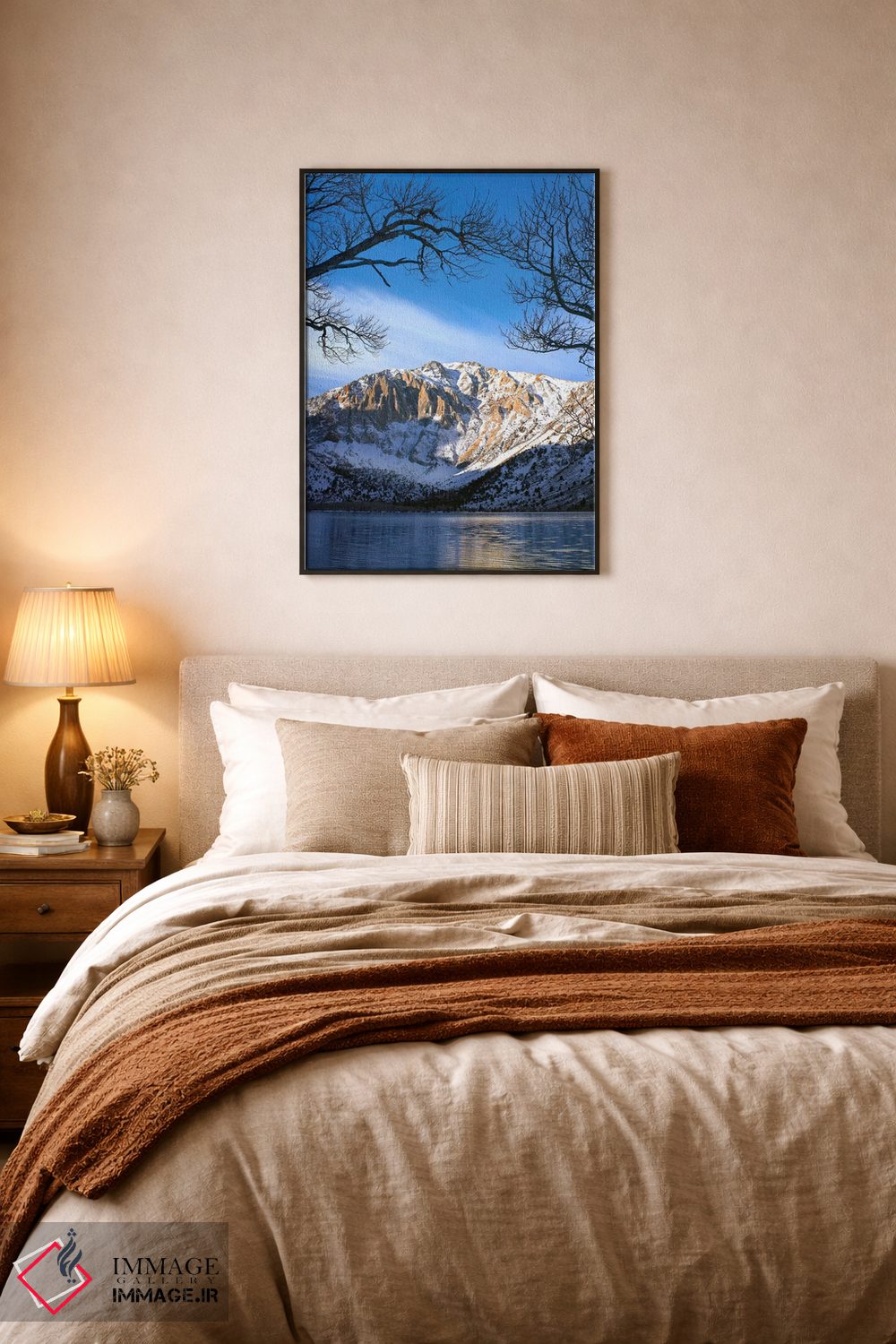 تابلو دکوراتیو Eastern Sierra Nevada, California II,انعکاس کوه لورل در در… اثر تیم فیتزهریس - D6B