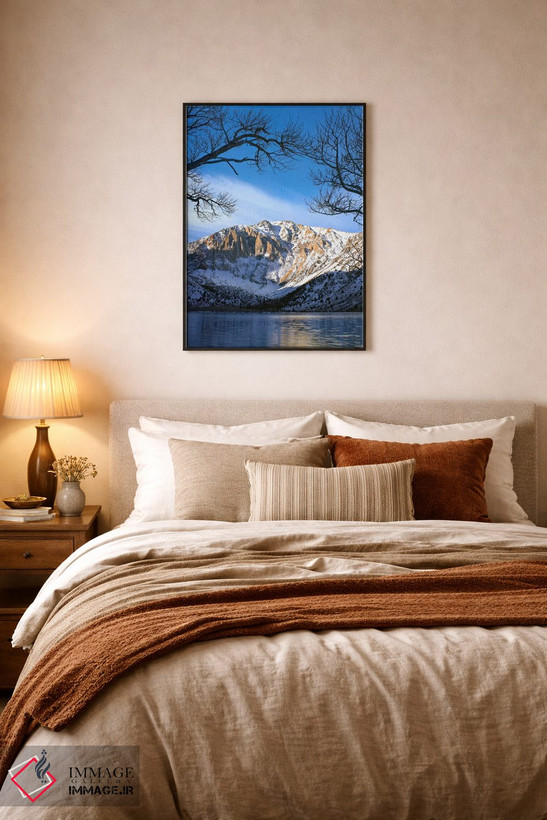 تابلو دکوراتیو Eastern Sierra Nevada, California II,انعکاس کوه لورل در در… اثر تیم فیتزهریس - D6B