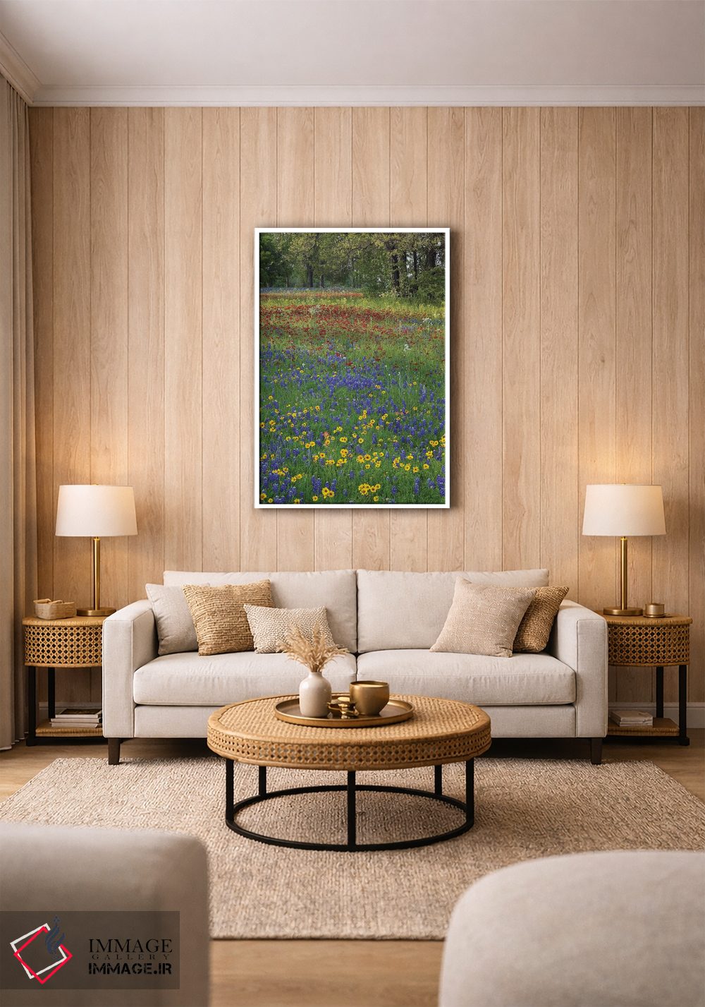 تابلو دکوراتیو Drummond's Phlox And Tickseed, Fort Parker State Park, Tex… اثر تیم فیتزهریس - D1W