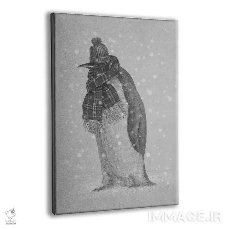 تابلو دکوراتیو ملزومات قطب جنوب اثر تری فن - نمای پرسپکتیو محصول