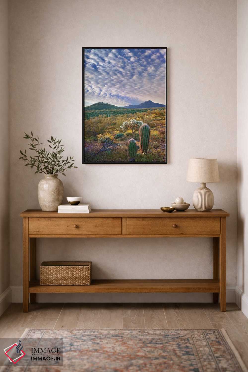 تابلو دکوراتیو Arizona Amid Flowering Lupine And California Brittlebush I… اثر تیم فیتزهریس - D2B
