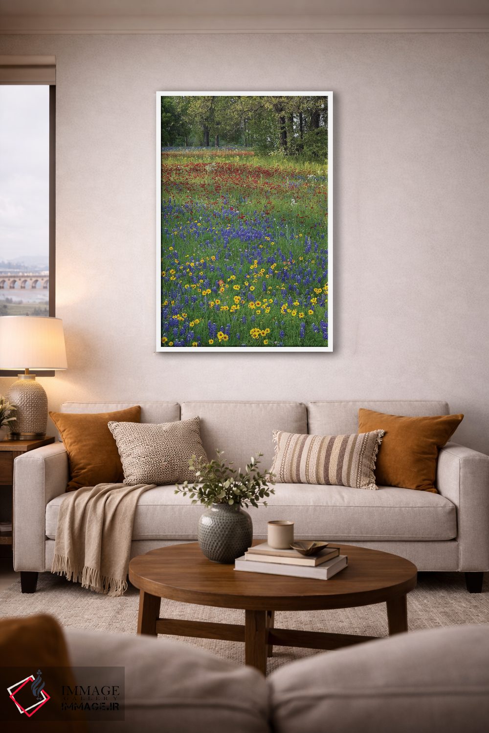 تابلو دکوراتیو Drummond's Phlox And Tickseed, Fort Parker State Park, Tex… اثر تیم فیتزهریس - D4W